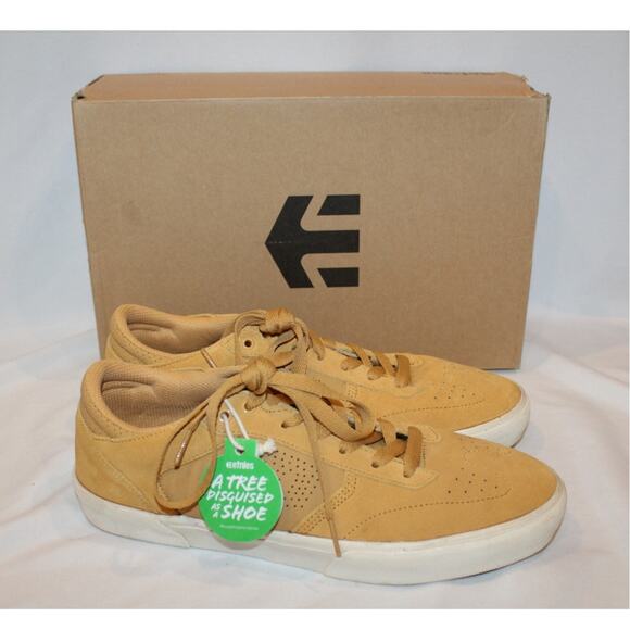 NIB MEN'S ETNIES WINDROW SKATE SUEDE TAN SNEAKERS SZ 11.5‎ - Picture 1 of 7